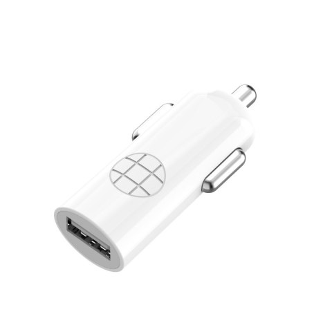 Budi - Ładowarka samochodowa USB (Biały) Budi - Ładowarka samochodowa USB (Biały)