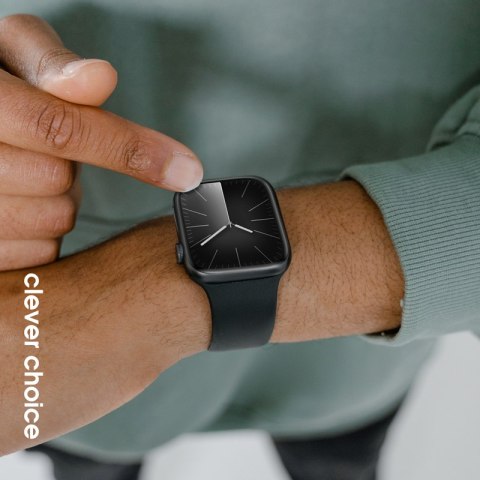 Crong Liquid - Pasek do Apple Watch 38/40/41 mm (czarny)