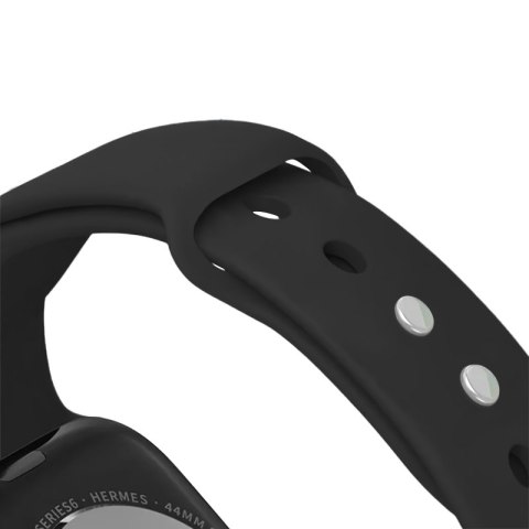 Crong Liquid - Pasek do Apple Watch 38/40/41 mm (czarny)