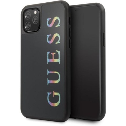 Guess Double Layer Glitter Case Logo Multicolor - Etui iPhone 11 Pro Max (Black/Multicolor) Guess Double Layer Glitter Case Logo Multicolor - Etui iPhone 11 Pro Max (Black/Multicolor)