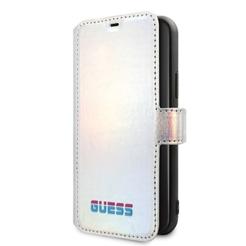 Guess Iridescent Booktype - Etui iPhone 11 Pro (Silver) Guess Iridescent Booktype - Etui iPhone 11 Pro (Silver)