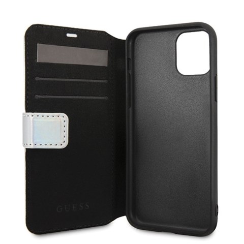 Guess Iridescent Booktype - Etui iPhone 11 Pro (Silver) Guess Iridescent Booktype - Etui iPhone 11 Pro (Silver)