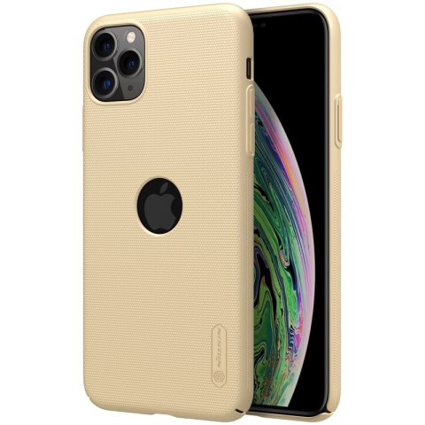 Nillkin Super Frosted Shield - Etui Apple iPhone 11 Pro Max z wycięciem na logo (Golden) Nillkin Super Frosted Shield - Etui Apple iPhone 11 Pro Max z wycięciem na logo (Golden)