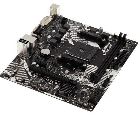 Płyta główna Asrock B450M-HDV R4.0 (AM4; 2x DDR4 DIMM; Micro ATX) Płyta główna Asrock B450M-HDV R4.0 (AM4; 2x DDR4 DIMM; Micro ATX)