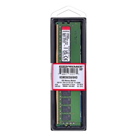 Kingston UDIMM ECC 8GB DDR4 1Rx8 Hynix D 2666MHz PC4-21300 KSM26ES8/8HD Kingston UDIMM ECC 8GB DDR4 1Rx8 Hynix D 2666MHz PC4-21300 KSM26ES8/8HD