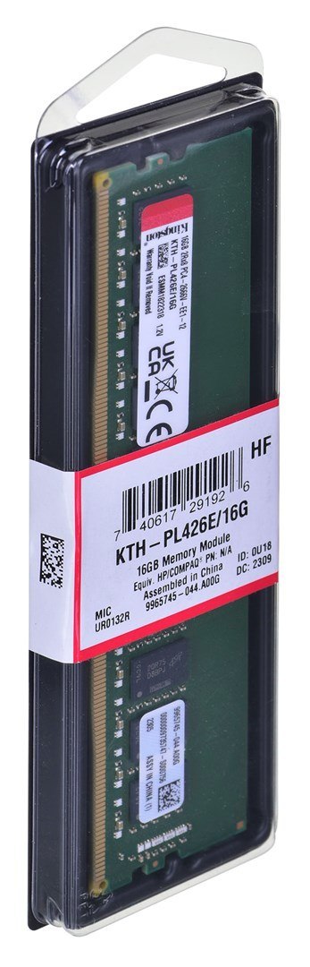 Pamięć Kingston dedykowana do HPE/HP 16GB DDR4-2666Mhz ECC Module Pamięć Kingston dedykowana do HPE/HP 16GB DDR4-2666Mhz ECC Module