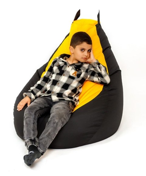 Pufa worek sako BATMAN czarny-żółty XL 130x90 Pufa worek sako BATMAN czarny-żółty XL 130x90