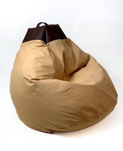 Pufa worek sako CHILLOUT kremowy-brązowy XXL 140x100 Pufa worek sako CHILLOUT kremowy-brązowy XXL 140x100