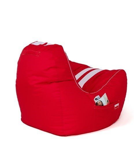Pufa worek sako FERRARI czerwony-biały XXL 140x100 Pufa worek sako FERRARI czerwony-biały XXL 140x100