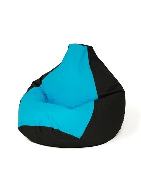 Pufa worek sako GRUSZA czarny-niebieski XXL 140x100 Pufa worek sako GRUSZA czarny-niebieski XXL 140x100