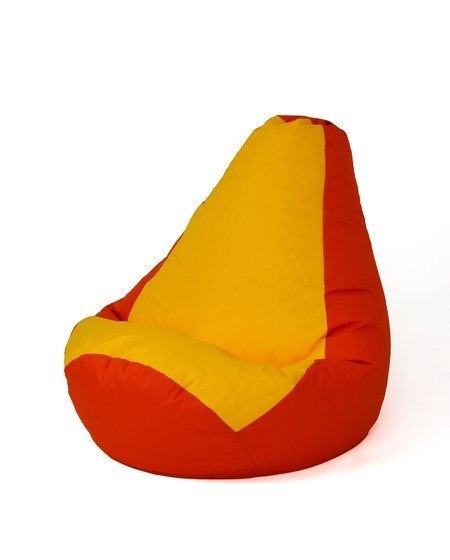 Pufa worek sako GRUSZA czerwony-żółty L 105x80 Pufa worek sako GRUSZA czerwony-żółty L 105x80