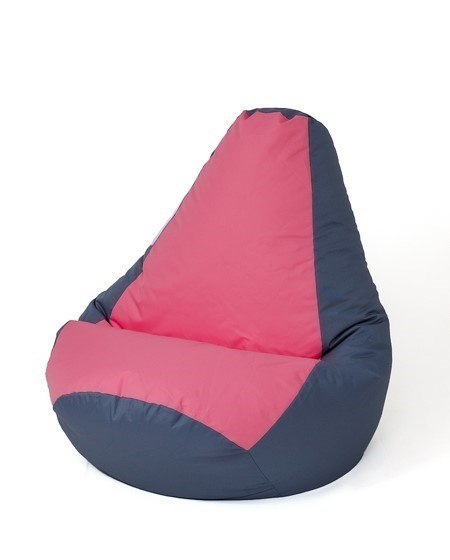 Pufa worek sako GRUSZA szary-różowy XL 130x90 Pufa worek sako GRUSZA szary-różowy XL 130x90