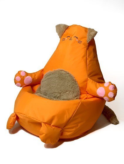 Pufa worek sako KOTEK pomarańczowy XL 130x90 Pufa worek sako KOTEK pomarańczowy XL 130x90