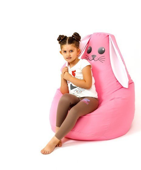 Pufa worek sako KRÓLIK różowy XXL 140x100 Pufa worek sako KRÓLIK różowy XXL 140x100
