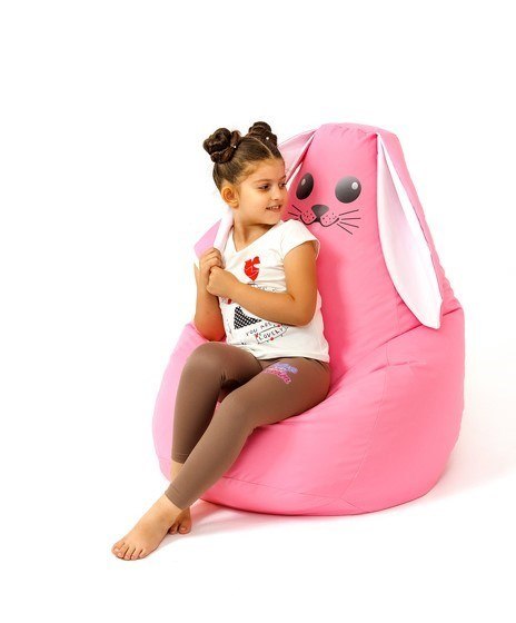 Pufa worek sako KRÓLIK różowy XXL 140x100 Pufa worek sako KRÓLIK różowy XXL 140x100