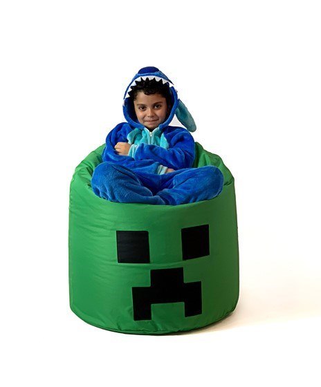 Pufa worek sako MINECRAFT zielony XXL 110x90 Pufa worek sako MINECRAFT zielony XXL 110x90