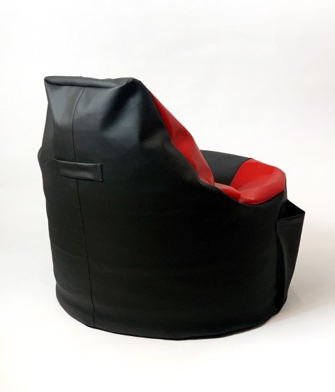 Pufa worek sako PLAYER czarny-czerwony XXL 130x90 Pufa worek sako PLAYER czarny-czerwony XXL 130x90