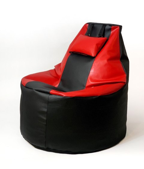 Pufa worek sako PLAYER czarny-czerwony XXL 130x90 Pufa worek sako PLAYER czarny-czerwony XXL 130x90