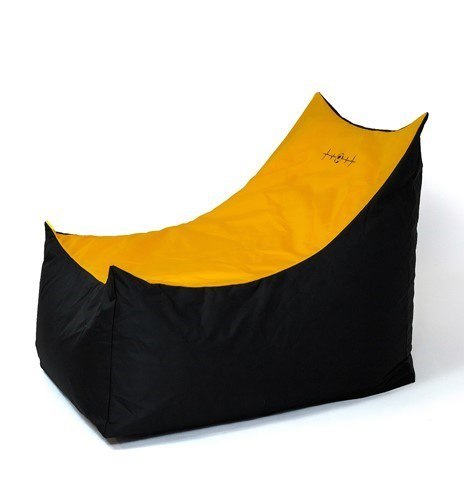 Pufa worek sako TRON czarny-pomarańczowy XXL 140x90 Pufa worek sako TRON czarny-pomarańczowy XXL 140x90