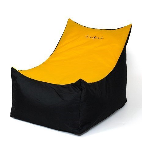 Pufa worek sako TRON czarny-pomarańczowy XXL 140x90 Pufa worek sako TRON czarny-pomarańczowy XXL 140x90
