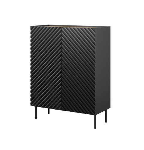 Regał 2D2SZ ONDA 98x45x127 czarny Regał 2D2SZ ONDA 98x45x127 czarny
