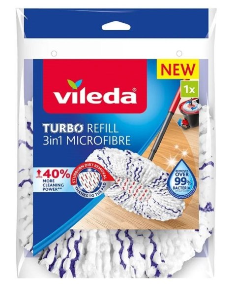 Wkład do mopa obrotowego Vileda TURBO 3w1 Microfibr Wkład do mopa obrotowego Vileda TURBO 3w1 Microfibr