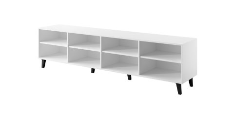Szafka RTV FARO 200x42x52 biały mat + dąb craft Szafka RTV FARO 200x42x52 biały mat + dąb craft