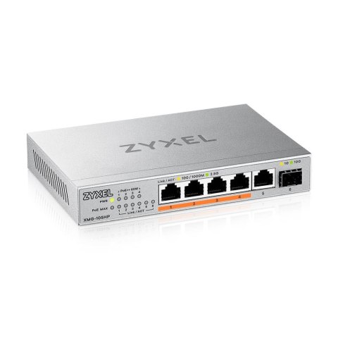 Switch Zyxel XMG-105HP 6p PoE (PoE++: 4) 70W Unmanaged Multigigabit Switch Zyxel XMG-105HP 6p PoE (PoE++: 4) 70W Unmanaged Multigigabit