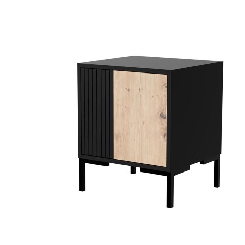 Szafka nocna 2szt MERCI 44x40x52,5 czarny/dąb artisan Szafka nocna 2szt MERCI 44x40x52,5 czarny/dąb artisan