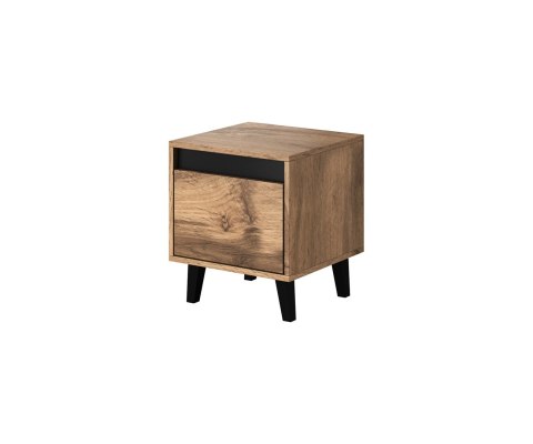 Szafka nocna NORD 2szt. 40x38xH45 dąb wotan/antracyt Szafka nocna NORD 2szt. 40x38xH45 dąb wotan/antracyt