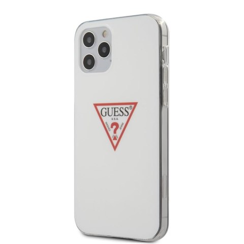 Guess Triangle Logo - Etui iPhone 12 / iPhone 12 Pro (biały) Guess Triangle Logo - Etui iPhone 12 / iPhone 12 Pro (biały)