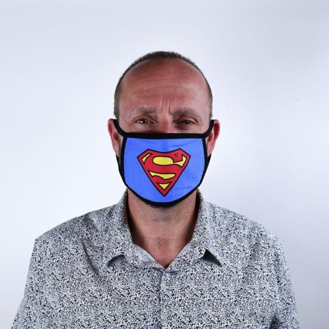 Superman - Maseczka ochronna 2 sztuki, 3 warstwy filtrujące Superman - Maseczka ochronna 2 sztuki, 3 warstwy filtrujące