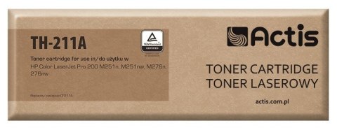 Actis TH-211A Toner (zamiennik HP 131A CF211A, Canon CRG-731C; Standard; 1800 stron; niebieski) Actis TH-211A Toner (zamiennik HP 131A CF211A, Canon CRG-731C; Standard; 1800 stron; niebieski)