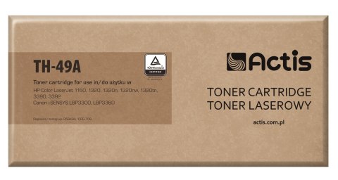 Actis TH-49A Toner (zamiennik HP 49A Q5949A, Canon CRG-708; Standard; 2500 stron; czarny) Actis TH-49A Toner (zamiennik HP 49A Q5949A, Canon CRG-708; Standard; 2500 stron; czarny)