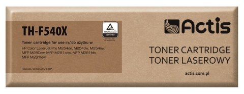 Actis TH-F540X Toner (zamiennik HP 203X CF540X; Standard; 3200 stron; czarny) Actis TH-F540X Toner (zamiennik HP 203X CF540X; Standard; 3200 stron; czarny)