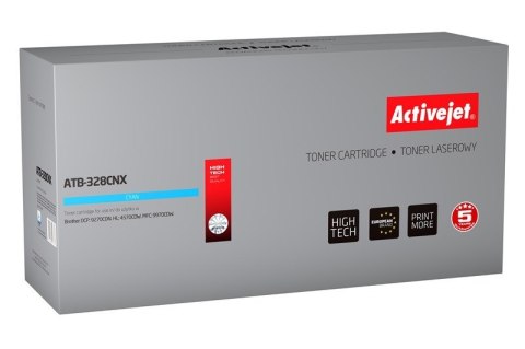 Activejet ATB-328CNX Toner (zamiennik Brother TN-328C; Supreme; 6000 stron; niebieski) Activejet ATB-328CNX Toner (zamiennik Brother TN-328C; Supreme; 6000 stron; niebieski)