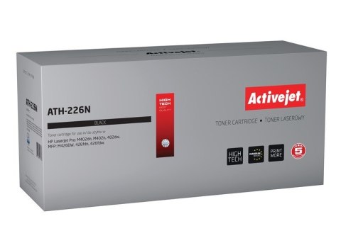 Activejet ATH-226N Toner (zamiennik HP 226A CF226A; Supreme; 3100 stron; czarny) Activejet ATH-226N Toner (zamiennik HP 226A CF226A; Supreme; 3100 stron; czarny)