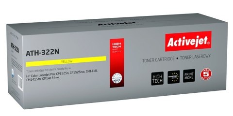 Activejet ATH-322N Toner (zamiennik HP 128A CE322A; Supreme; 1300 stron; żółty) Activejet ATH-322N Toner (zamiennik HP 128A CE322A; Supreme; 1300 stron; żółty)