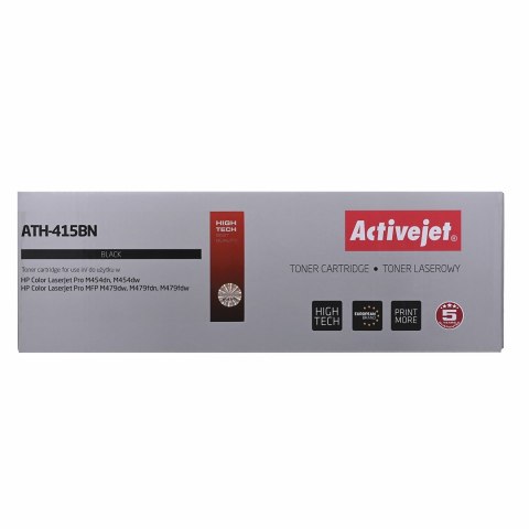Activejet ATH-415BN Toner (zamiennik HP 415A W2030A; Supreme; 2400 stron; czarny) z chipem Activejet ATH-415BN Toner (zamiennik HP 415A W2030A; Supreme; 2400 stron; czarny) z chipem