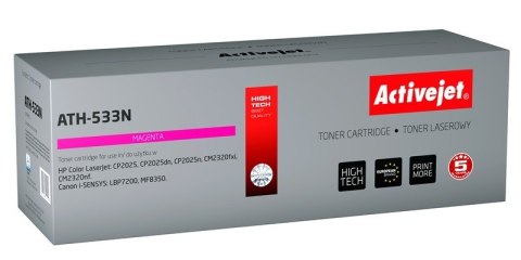 Activejet ATH-533N Toner (zamiennik HP 304A CC533A, Canon CRG-718M; Supreme; 3200 stron; czerwony) Activejet ATH-533N Toner (zamiennik HP 304A CC533A, Canon CRG-718M; Supreme; 3200 stron; czerwony)