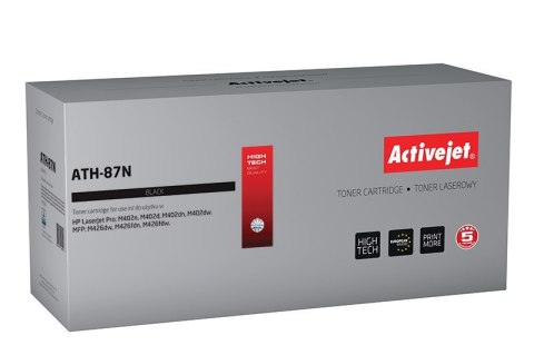 Activejet ATH-87N Toner (zamiennik HP 87A CF287A; Supreme; 9000 stron; czarny) Activejet ATH-87N Toner (zamiennik HP 87A CF287A; Supreme; 9000 stron; czarny)