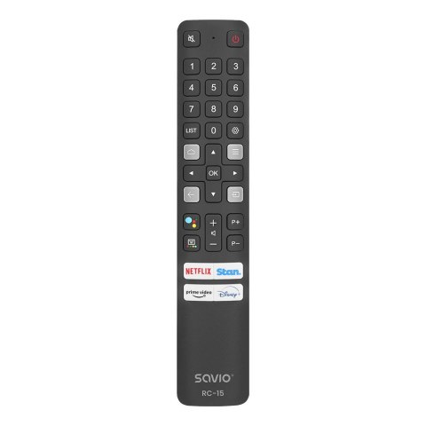 SAVIO PILOT UNIWERSALNY DO TV /ZAMIENNIK DO TV TCL - SMART TV RC-15 SAVIO PILOT UNIWERSALNY DO TV /ZAMIENNIK DO TV TCL - SMART TV RC-15