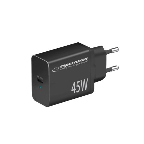 ESPERANZA ŁADOWARKA SIECIOWA 45W USB-C PD EZC108K ESPERANZA ŁADOWARKA SIECIOWA 45W USB-C PD EZC108K