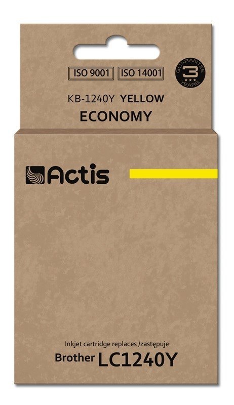 Actis KB-1240Y Tusz (zamiennik Brother LC1240Y/LC1220Y; Standard; 19 ml; żółty) Actis KB-1240Y Tusz (zamiennik Brother LC1240Y/LC1220Y; Standard; 19 ml; żółty)