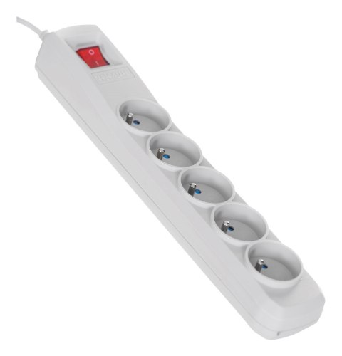 Listwa przeciwprzepięciowa Activejet 5gn/1,5m/cz (10A; 2300W) 1,5m; kolor szary Listwa przeciwprzepięciowa Activejet 5gn/1,5m/cz (10A; 2300W) 1,5m; kolor szary