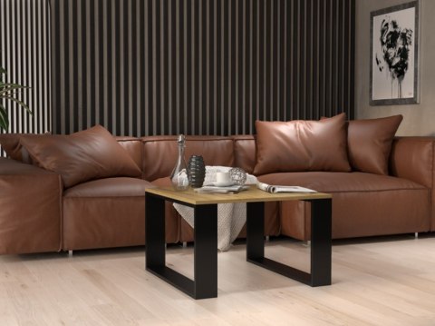 Stolik MODERN MINI 67x67xH40 artisan/czarny Stolik MODERN MINI 67x67xH40 artisan/czarny