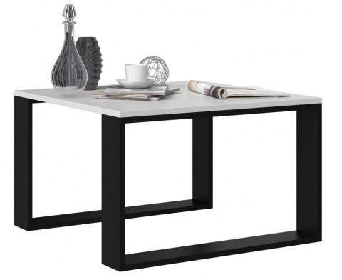 Stolik MODERN MINI 67x67xH40 biały/czarny Stolik MODERN MINI 67x67xH40 biały/czarny