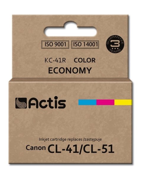 Actis KC-41R Tusz (zamiennik Canon CL-41/CL-51; Standard; 18 ml; kolor) Actis KC-41R Tusz (zamiennik Canon CL-41/CL-51; Standard; 18 ml; kolor)