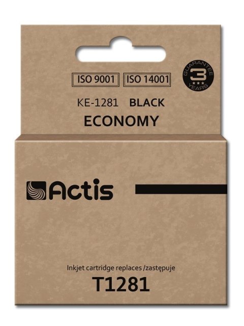 Actis KE-1281 Tusz (zamiennik Epson T1281; Standard; 15 ml; czarny) Actis KE-1281 Tusz (zamiennik Epson T1281; Standard; 15 ml; czarny)
