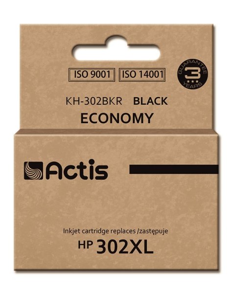 Actis KH-302BKR Tusz (zamiennik HP 302XL F6U68AE; Premium; 15 ml; czarny) Actis KH-302BKR Tusz (zamiennik HP 302XL F6U68AE; Premium; 15 ml; czarny)